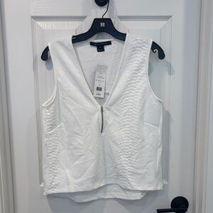 NWT French Connection Textured Sleeveless Top